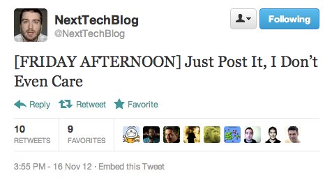 Parodying the Tech Blogs